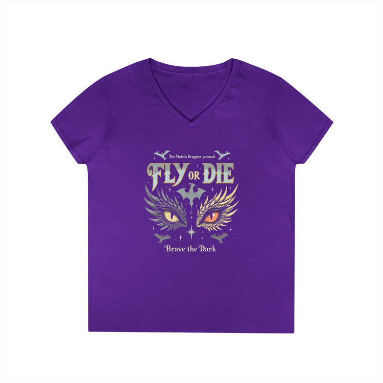 Fly Or Die V-Neck Tee - Fandom-Made