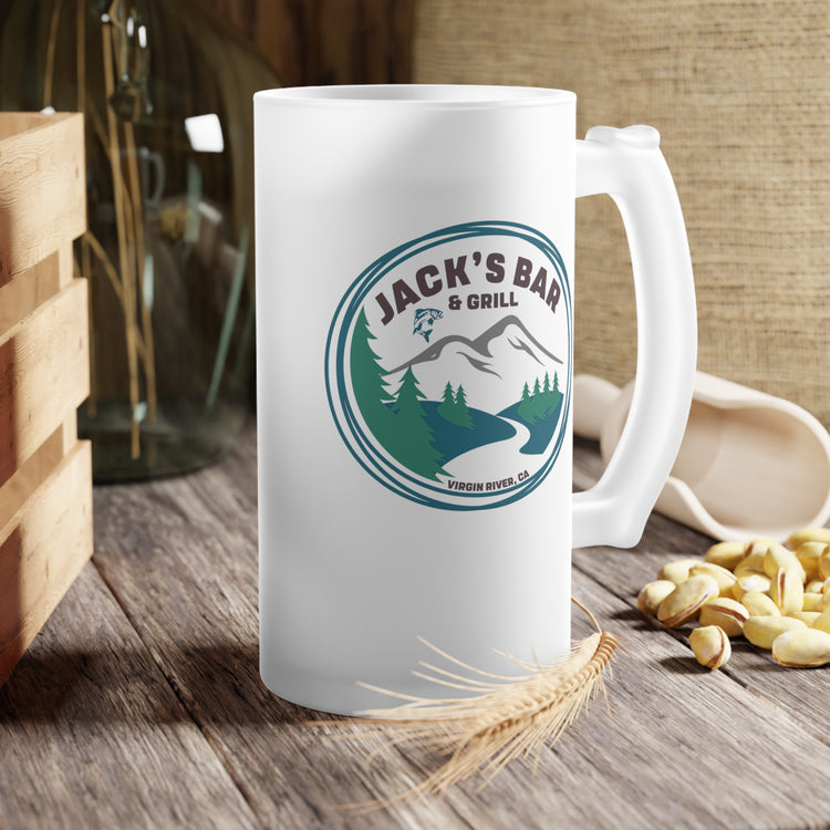 Jack's Bar & Grill Frosted Glass Beer Mug - Fandom-Made
