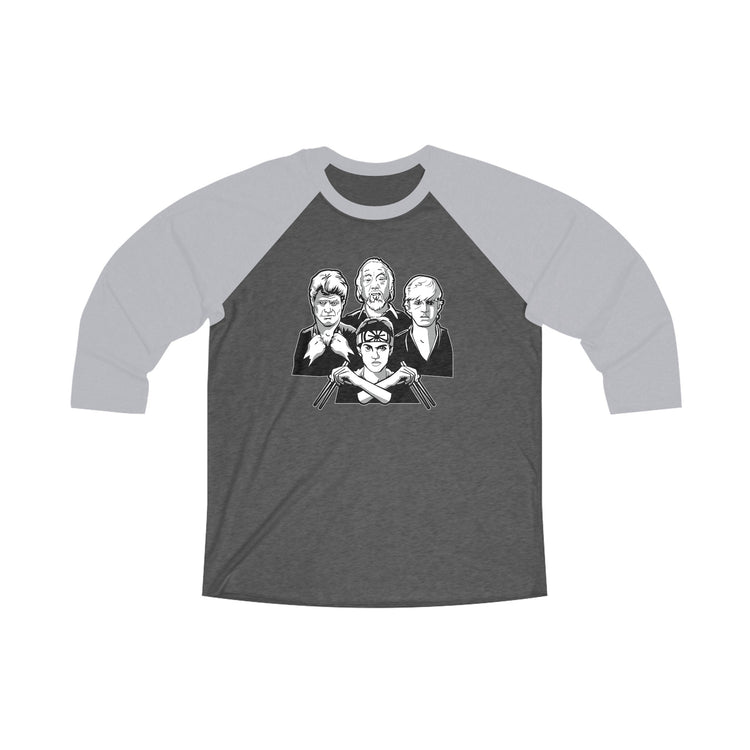 Karate Kid Tri-Blend 3 Raglan Tee - Fandom-Made