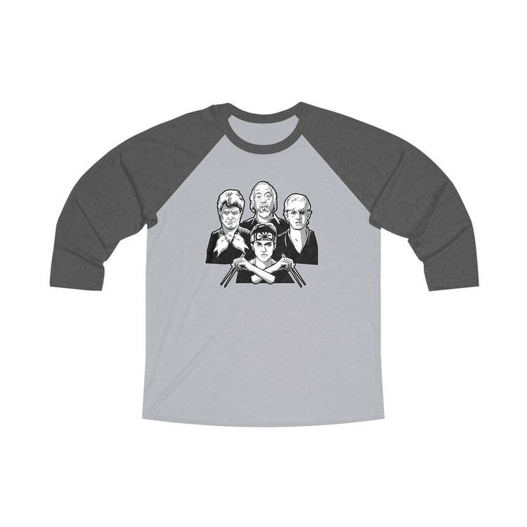 Karate Kid Tri-Blend 3 Raglan Tee - Fandom-Made