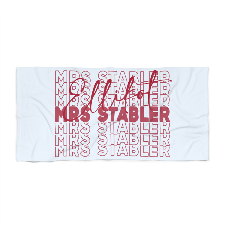 Mrs. Elliot Stabler Beach Towel