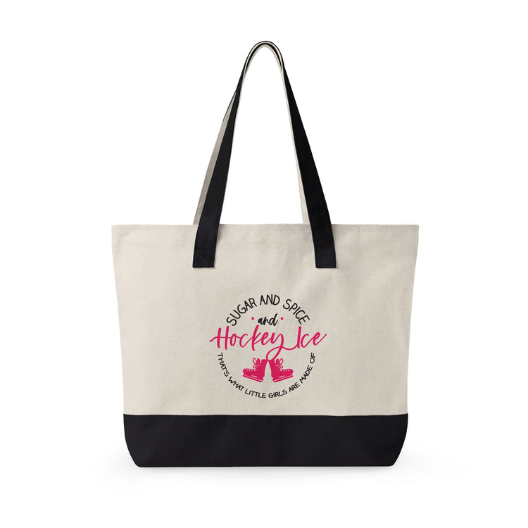 Sugar Spice Ice Hockey Zippered Canvas Tote - Fandom-Made