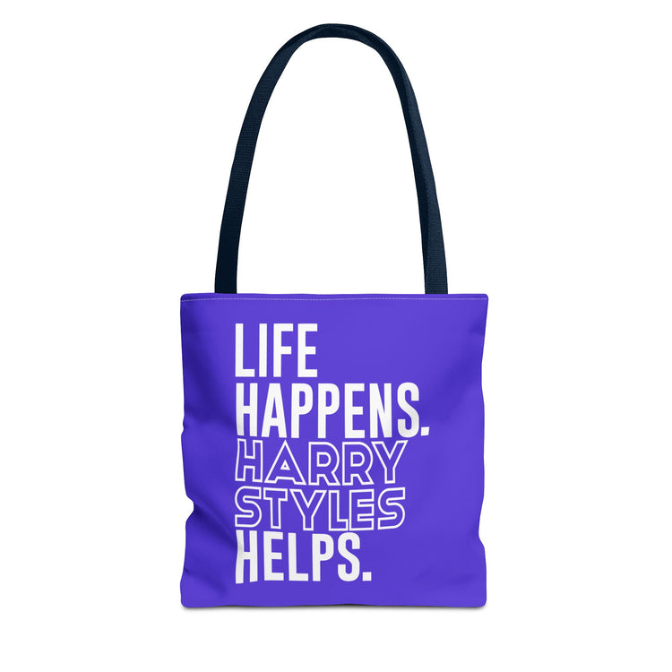 Life Happens Harry Styles Helps Tote Bag