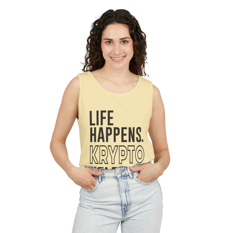 Life Happens Krypto Helps Tank Top