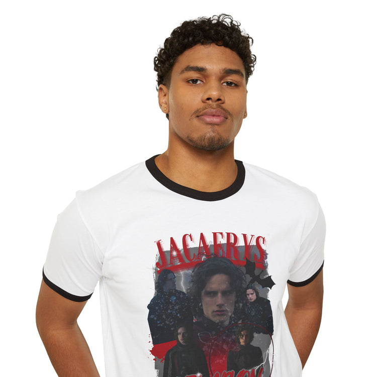 Jacaerys Velaryon Ringer T-Shirt - Fandom-Made