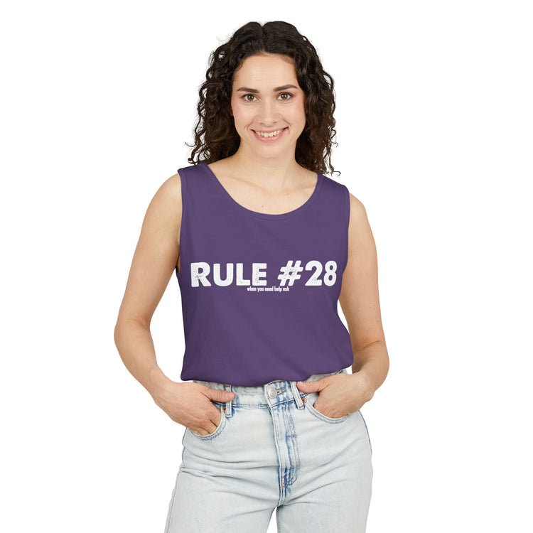 Rule 28 Need Help Ask Tank Top - Fandom-Made