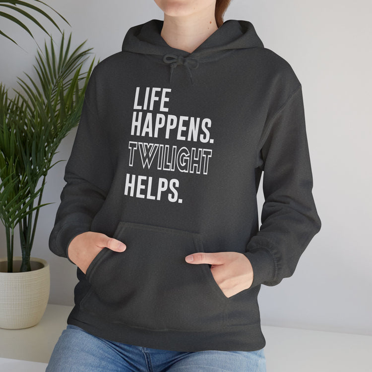 Life Happens Twilight Helps Hoodie - Fandom-Made