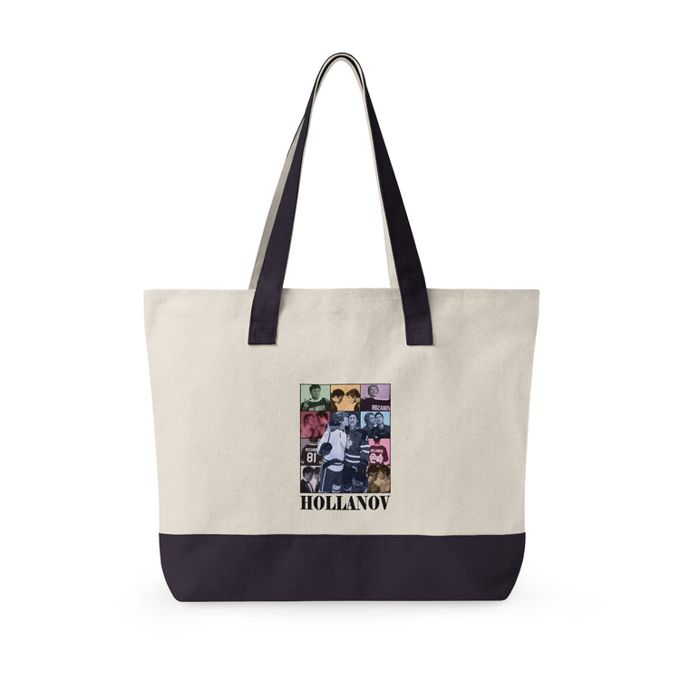 Hollanov Zippered Canvas Tote - Fandom-Made