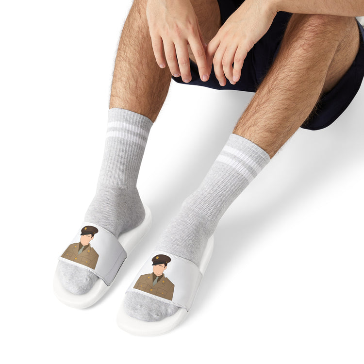 Reporting For Duty Men's Slides - Fandom-Made