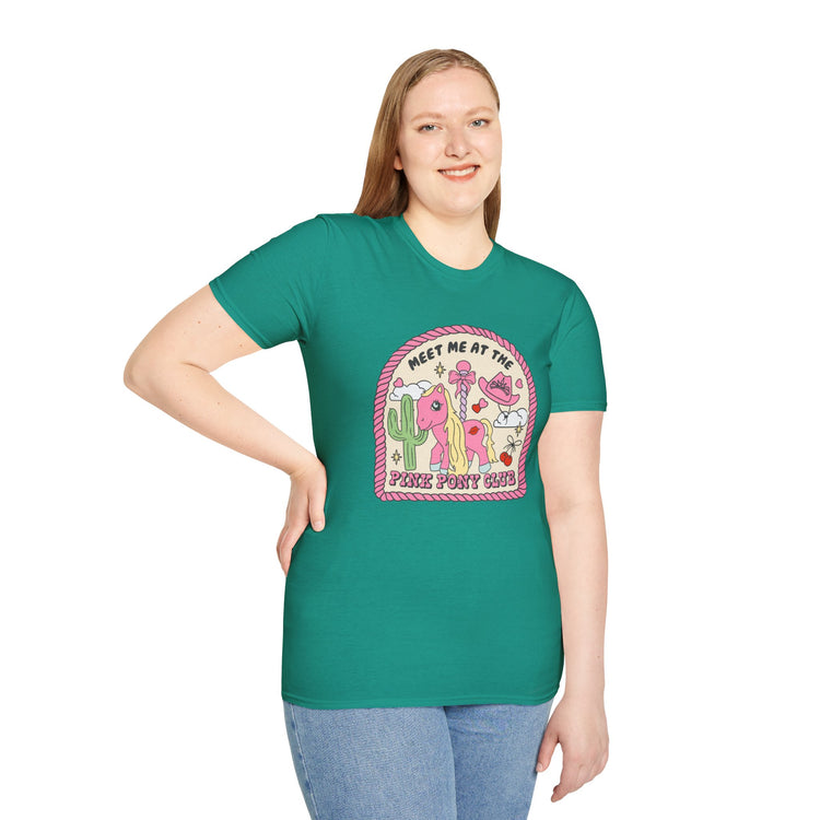 Meet Me At The Pink Pony Club Basic T-Shirt - Fandom-Made