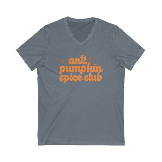 Anti-Pumpkin Spice Club V-Neck T-Shirt - Fandom-Made