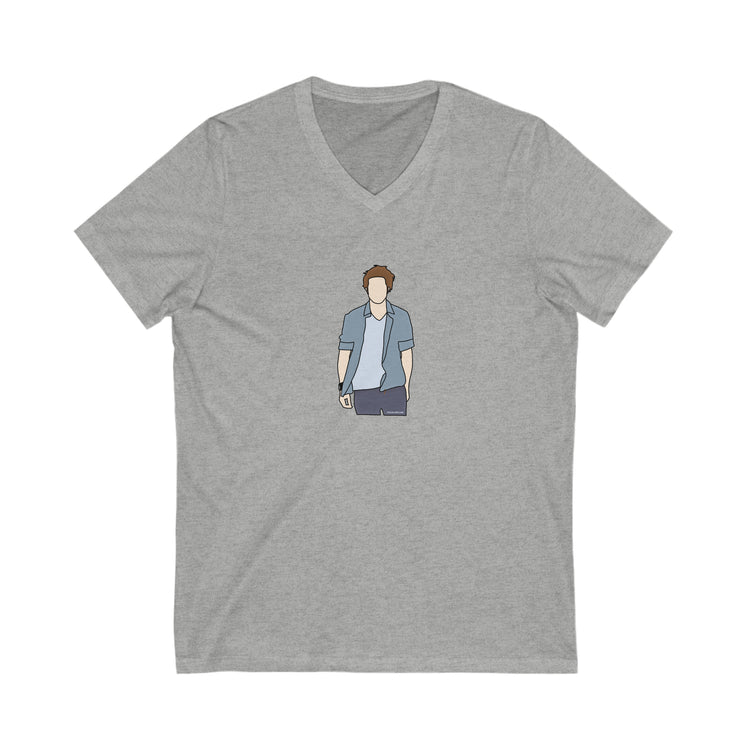 Edward Cullen Walking V-Neck Tee - Fandom-Made