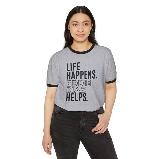 Life Happens Eddie Diaz Helps T-Shirt - Fandom-Made