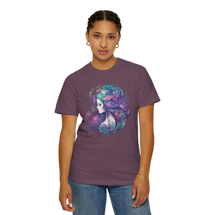 Mermaid Watercolor Unisex Garment-Dyed T-shirt - Fandom-Made