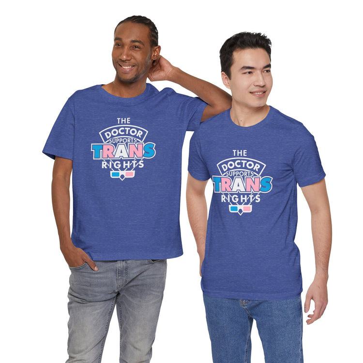 The Doctor Supports Trans Rights T-Shirt - Fandom-Made