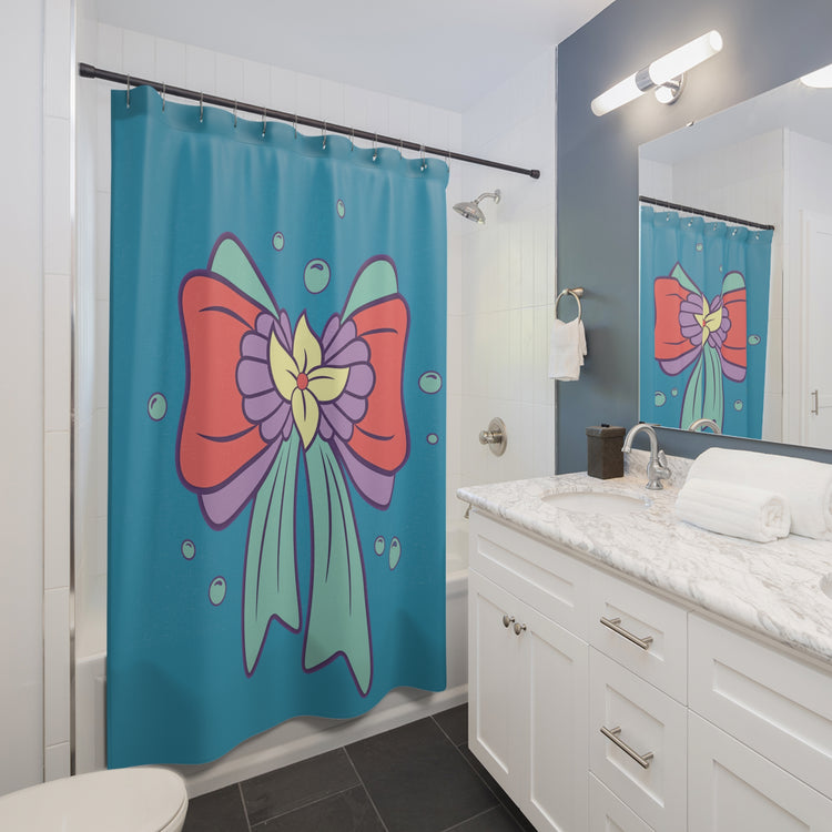 Ariel Bow Shower Curtain - Fandom-Made