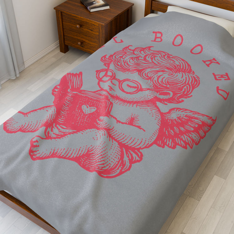 All Booked Velveteen Plush Blanket
