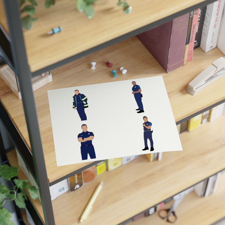 9-1-1 Sticker Sheet - Fandom-Made