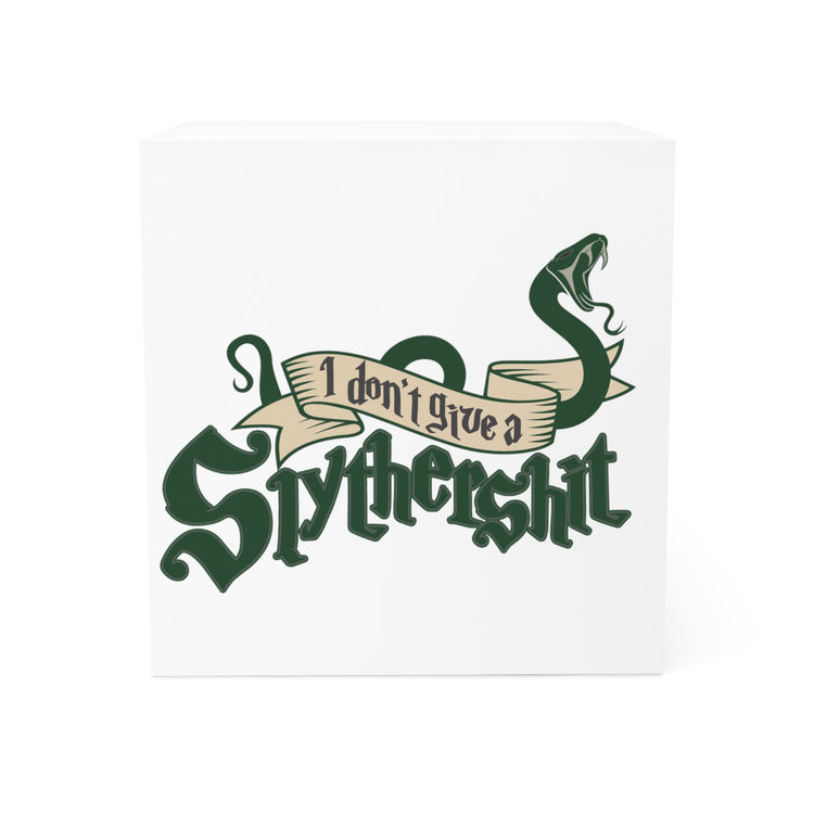 I Don't Give A Slytherin Note Cube - Fandom-Made