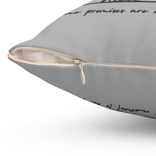 Promises Square Pillow - Fandom-Made