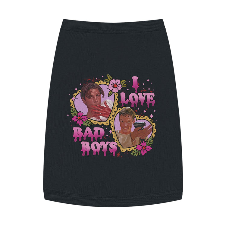 I Love Bad Boys Pet Tank Top