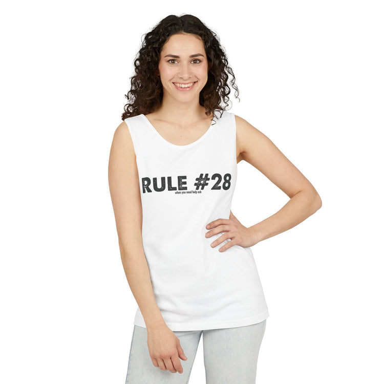 Rule 28 Need Help Ask Tank Top - Fandom-Made
