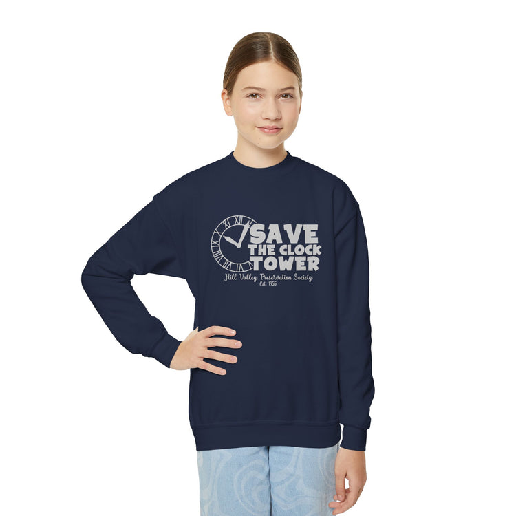 Save The Clock Tower Youth Sweatshirt - Fandom-Made