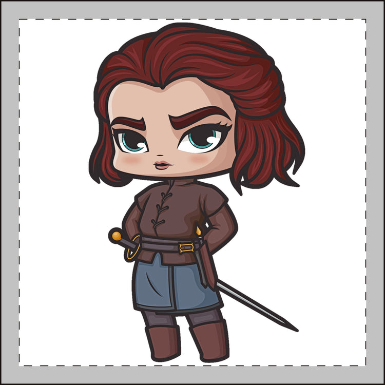 Arya Stark Mini Plush Keychain