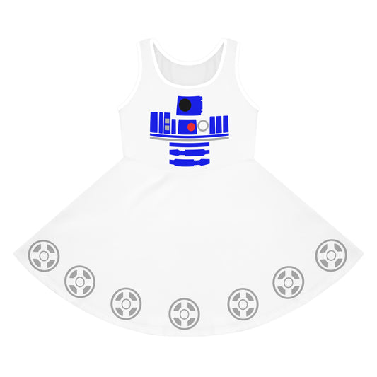 R2D2 Girls' Sleeveless Sundress - Fandom-Made