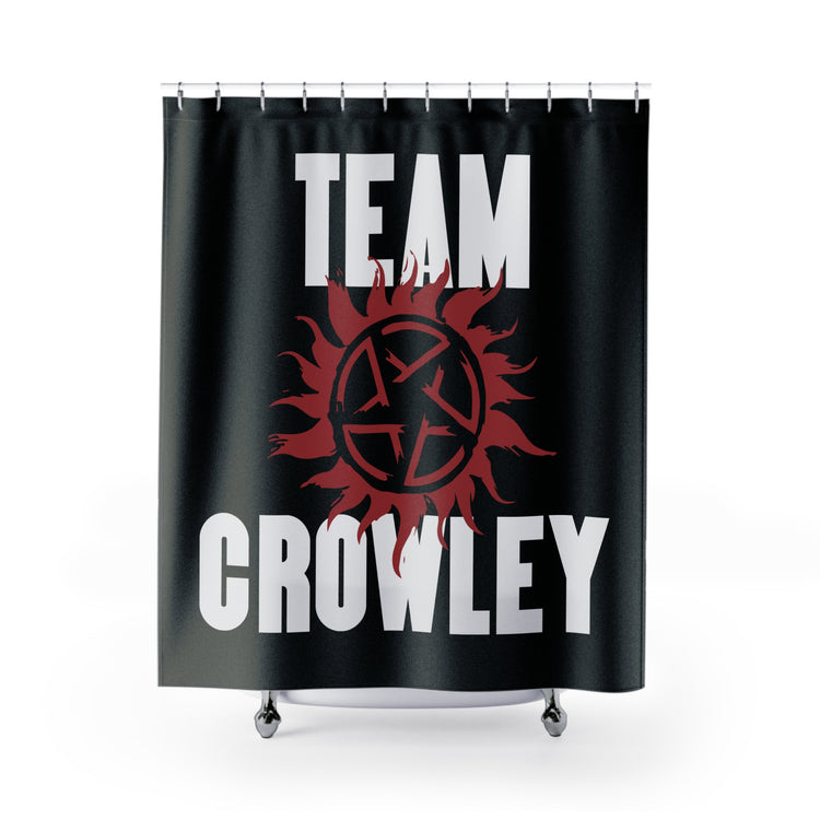 Team Crowley Shower Curtain - Fandom-Made