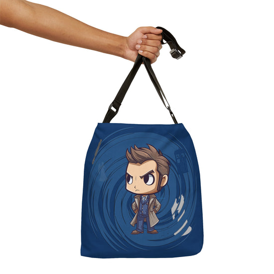 Timey Wimey Tenth Doctor Adjustable Tote Bag - Fandom-Made