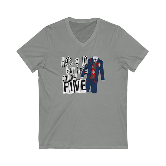 He's a 10 But... V-Neck Tee - Fandom-Made
