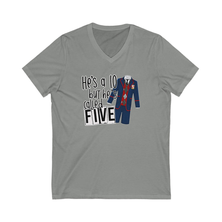 He's a 10 But... V-Neck Tee - Fandom-Made