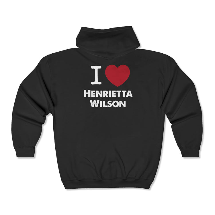 I Love Henrietta Wilson Unisex Zip Hoodie - Fandom-Made