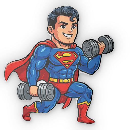 Workout Supes-Shaped Pillow