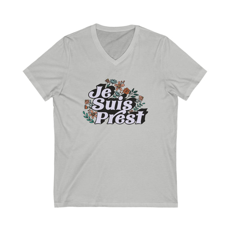 Je Suis Prest V-Neck Tee - Fandom-Made