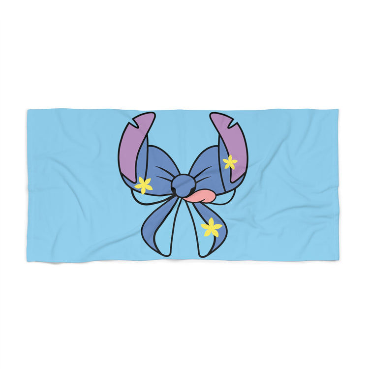 Stitch Bow Beach Towel - Fandom-Made