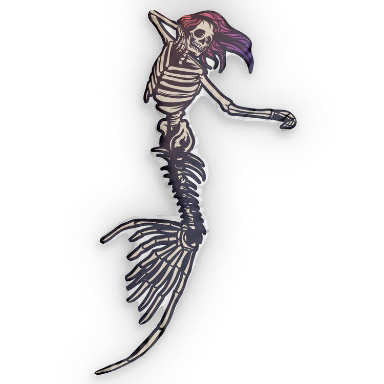 Mermaid Skeleton-Shaped Pillow - Fandom-Made