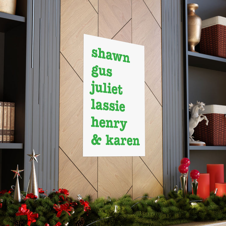 Psych Names Poster - Fandom-Made