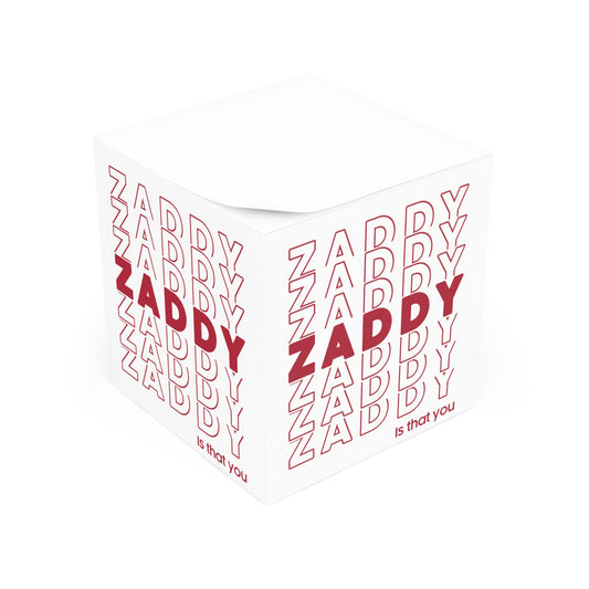 Zaddy Note Cube - Fandom-Made