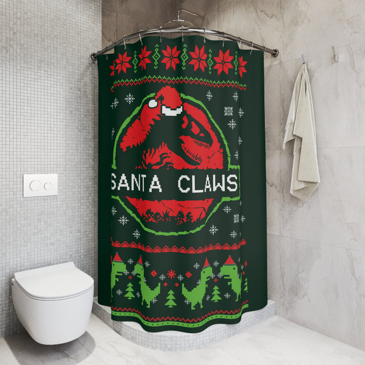 Santa Claws Shower Curtain