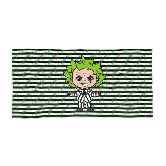 Beetlejuice All-Over Print Beach Towel - Fandom-Made