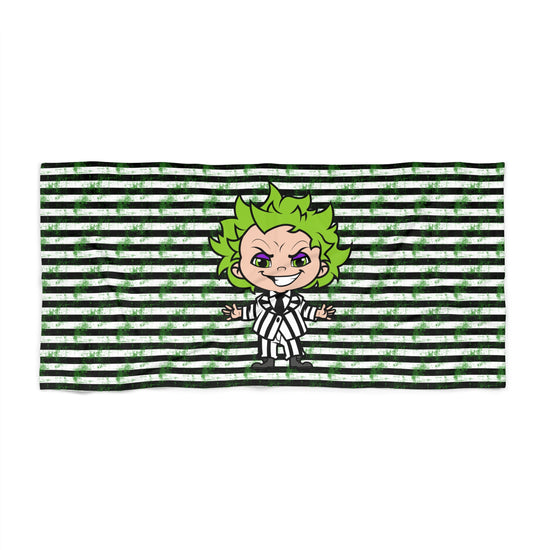 Beetlejuice All-Over Print Beach Towel - Fandom-Made