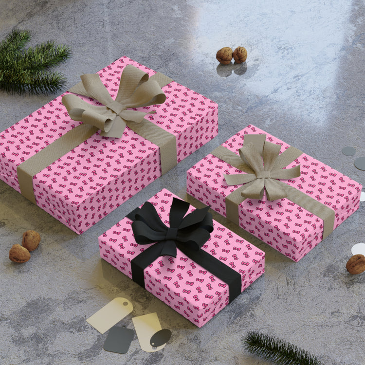 Kitty Bows Gift Wrap - Fandom-Made
