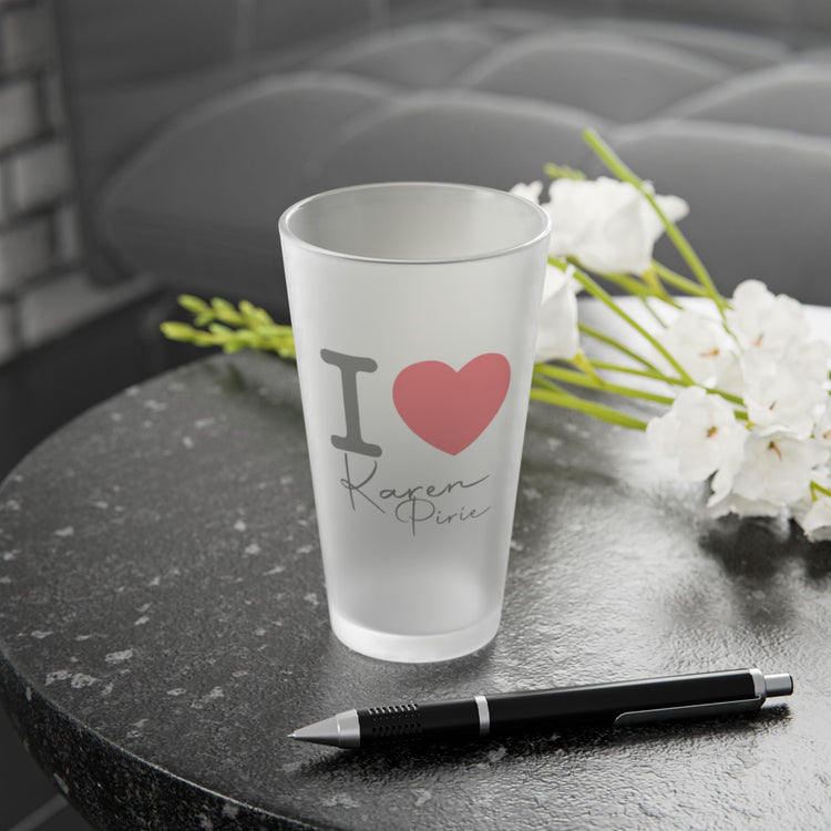 I Love Karen Pirie Pint Glass - Fandom-Made
