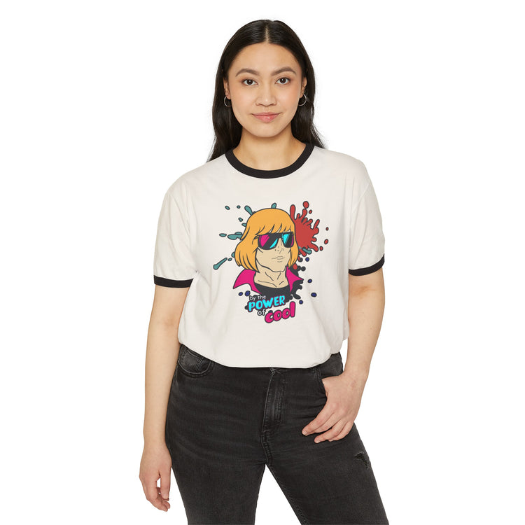 By The Power Of Cool Ringer T-Shirt - Fandom-Made