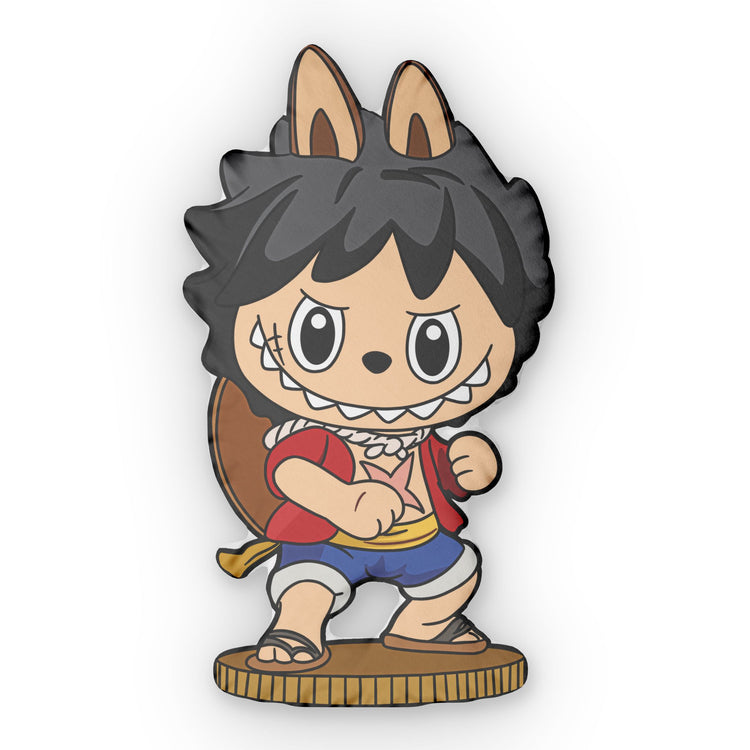 Bubu Luffy-Shaped Pillow - Fandom-Made