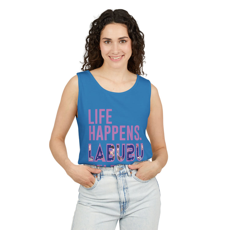 Life Happens Labubu Help Tank Top - Fandom-Made