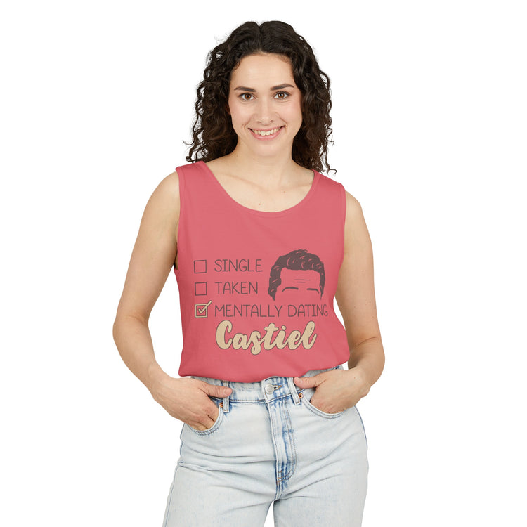 Mentally Dating Castiel Tank Top - Fandom-Made