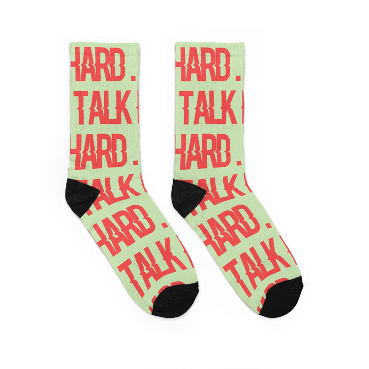 Talk Hard Padded Crew Socks